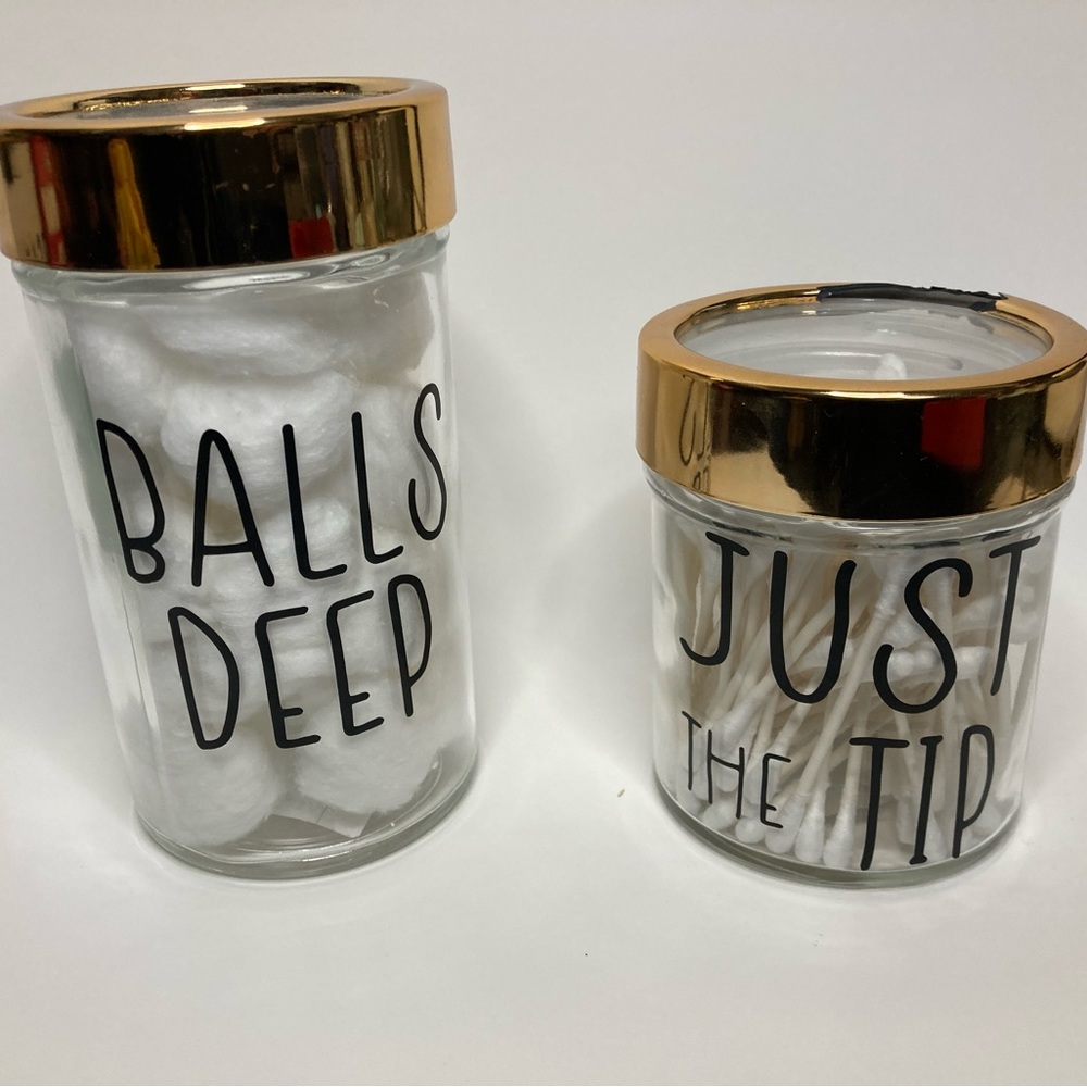 Dirty Bathroom Canisters